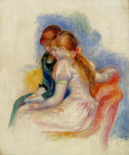 The Reading by Pierre Auguste Renoir Oil Painting Reproductions