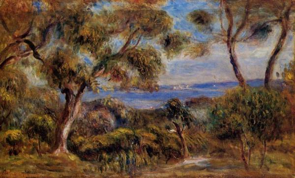 The Sea At Cagnes by Pierre Auguste Renoir
