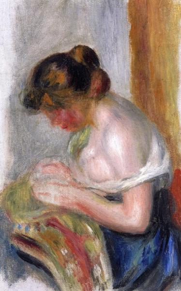 The Seamstress by Pierre Auguste Renoir