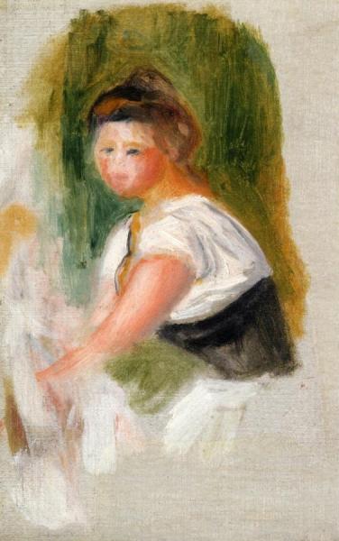 Young Woman by Pierre Auguste Renoir Oil Painting Reproductions