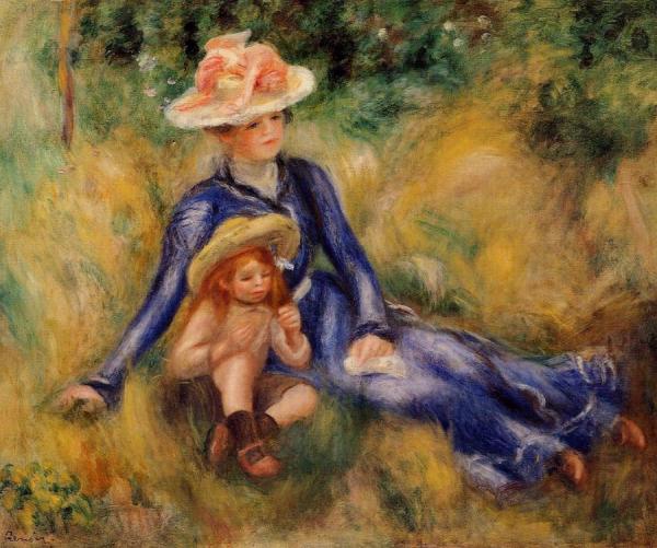 Yvonne And Jean by Pierre Auguste Renoir