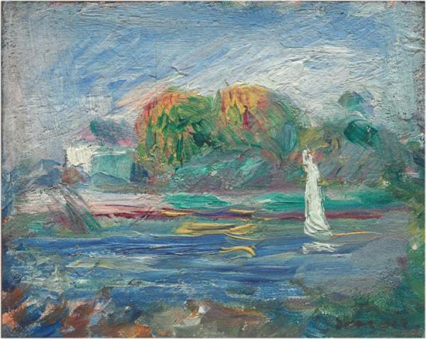 The Blue River, Ca. 1890-1900 by Pierre Auguste Renoir