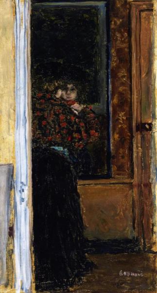 Before The Glass by Pierre Bonnard