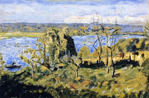 Blue Seine At Vernon by Pierre Bonnard