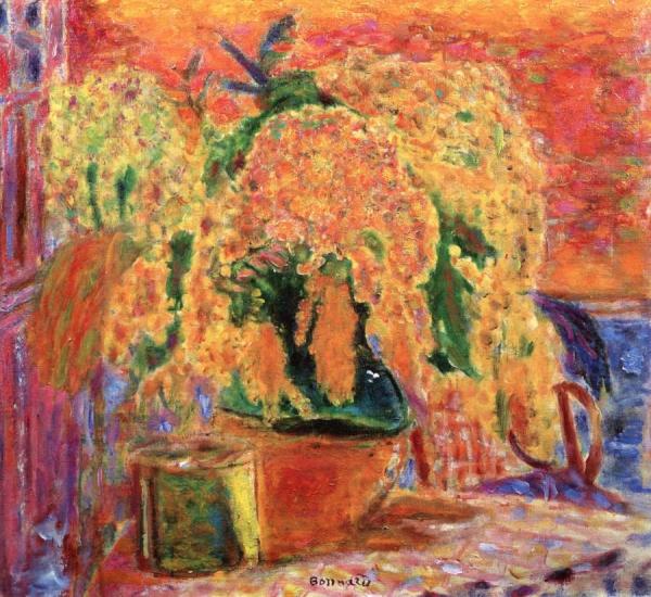 Bouquet Of Minosas by Pierre Bonnard