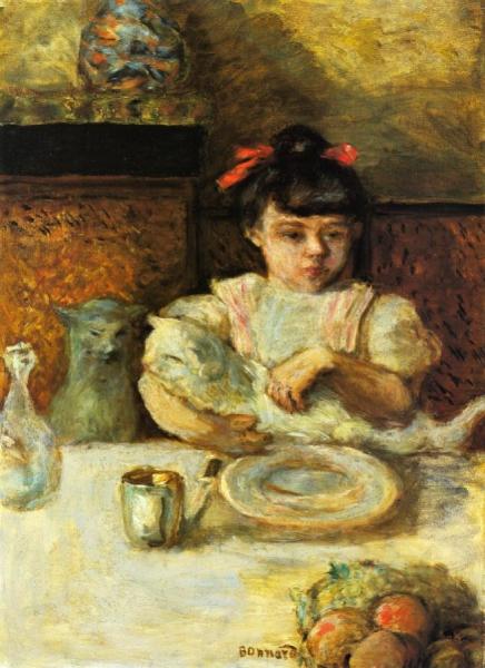 Child And Cats by Pierre Bonnard