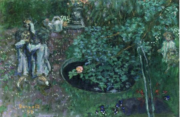 Children Playing In A Garden by Pierre Bonnard