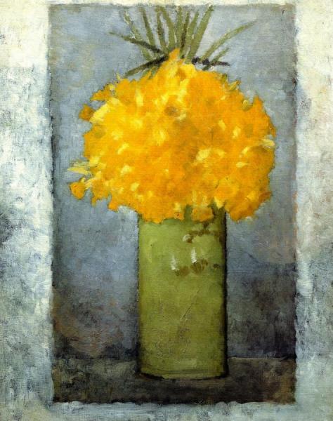 Pierre Bonnard Daffodils In A Green Pot