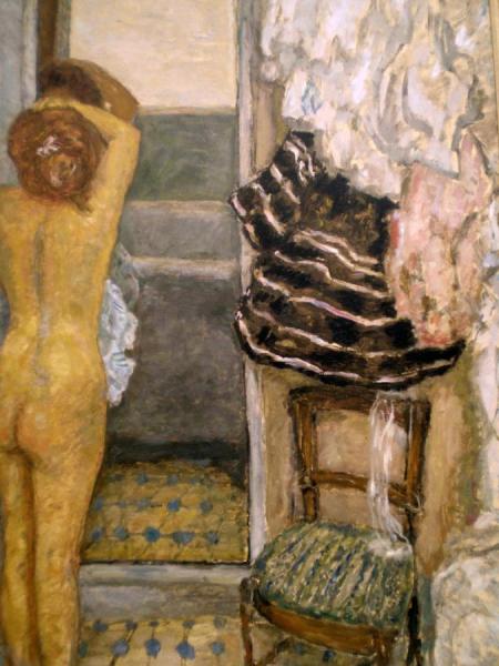 Female Nude In A Full-length Mirror by Pierre Bonnard