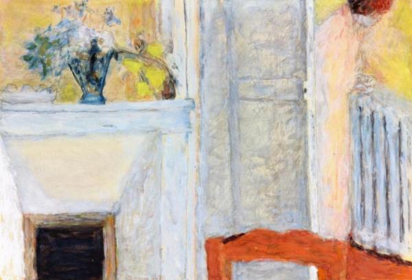 Flowers On A Mantlepiece by Pierre Bonnard