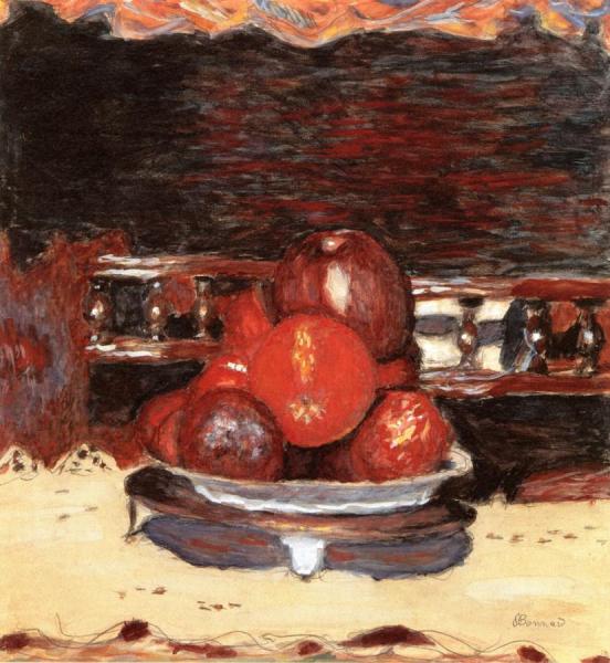 Fruit, Harmony In The Dark by Pierre Bonnard