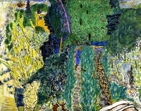 Garden With Small Bridge by Pierre Bonnard