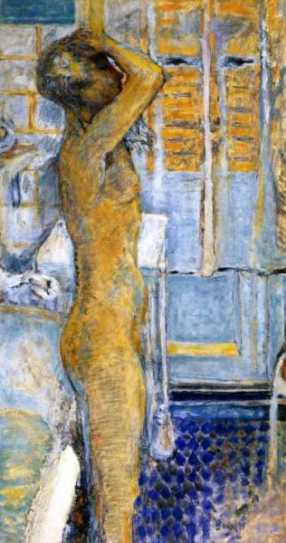 Grey Nude In Profile by Pierre Bonnard