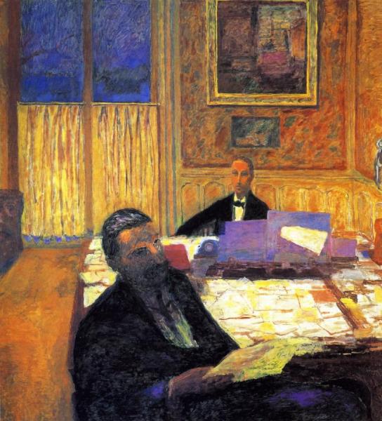 Josse Bernheim-jeune And Gaston Bernheim De Villiers by Pierre Bonnard