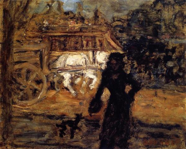 Lady And Little Dog by Pierre Bonnard