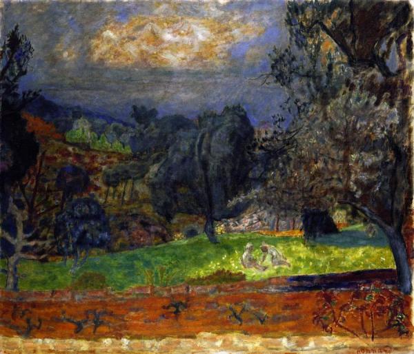 Landscape At Sunset (le Cannet) by Pierre Bonnard