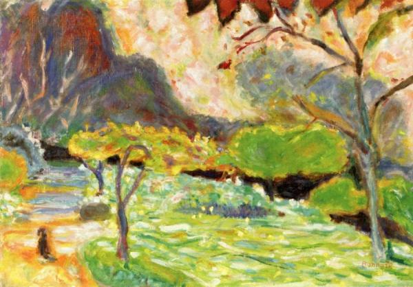 Landscape With Dog by Pierre Bonnard