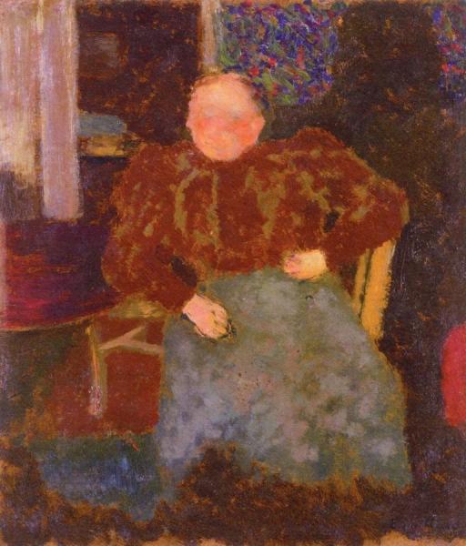Madame Vuillard Seated by Pierre Bonnard