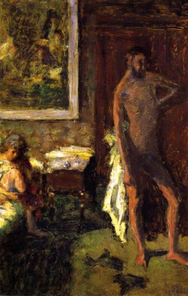 Man And Woman In An Interior by Pierre Bonnard