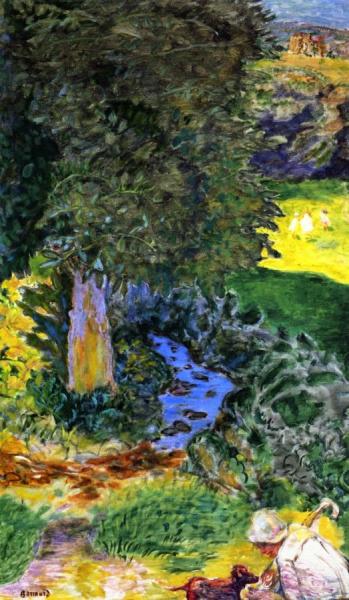 Marthe And Her Dog by Pierre Bonnard