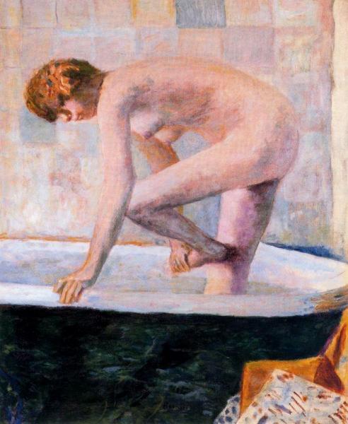 Nu Rose A La Baignoire by Pierre Bonnard