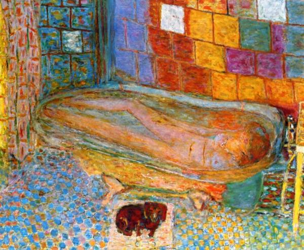 Nude In Bathtub by Pierre Bonnard