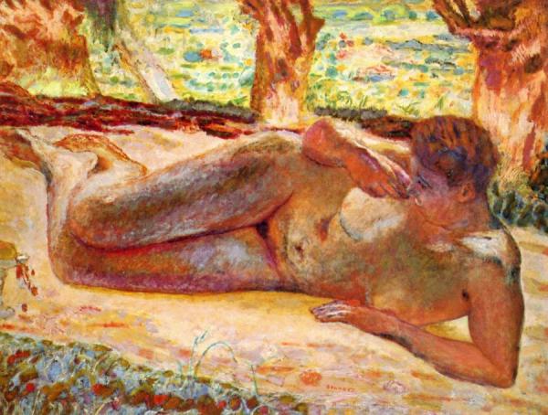 Nude Resting by Pierre Bonnard