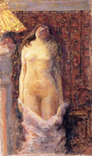 Nude With Lamp by Pierre Bonnard