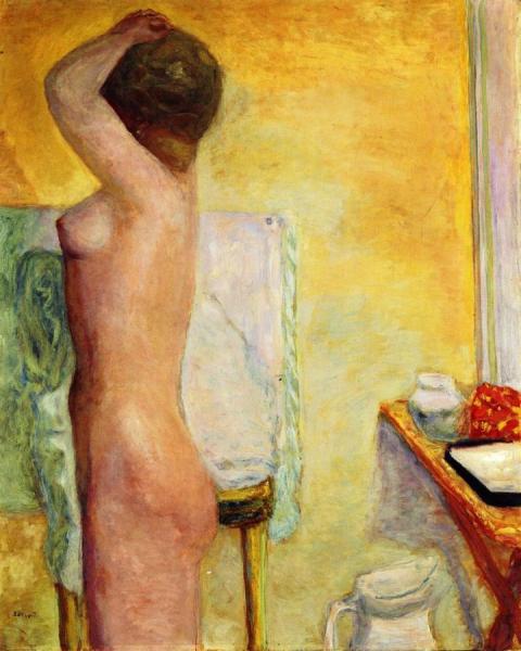 Nude With Yellow Background by Pierre Bonnard Oil Painting Reproductions