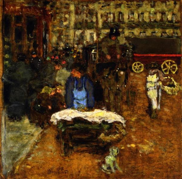 On The Boulevard by Pierre Bonnard