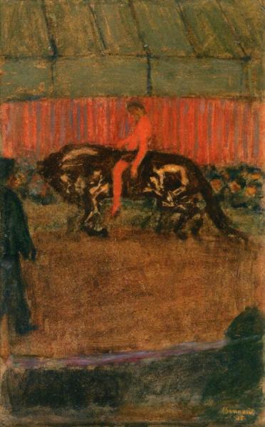 On The Track by Pierre Bonnard