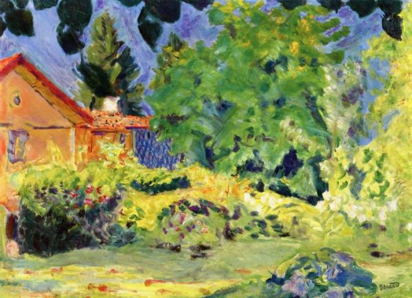 Pink House With Trellis, Le Grande-lemps by Pierre Bonnard