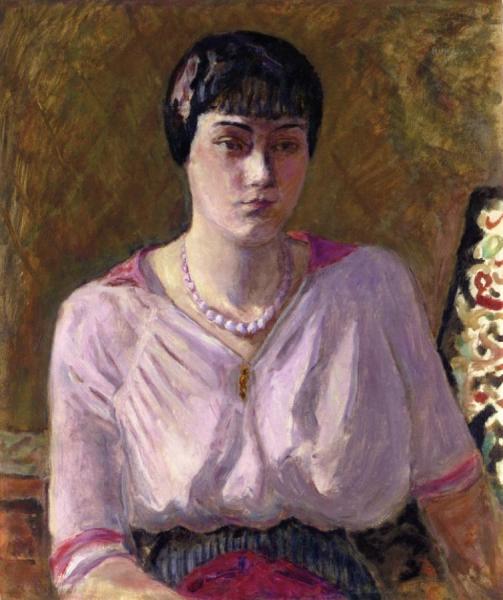 Portrait Of A Girl, Mademoiselle Renee Terrasse by Pierre Bonnard