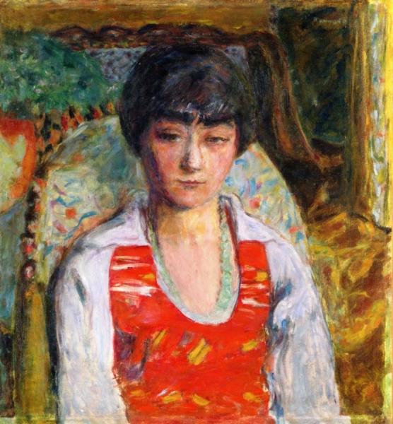 Portrait Of A Young Girl by Pierre Bonnard