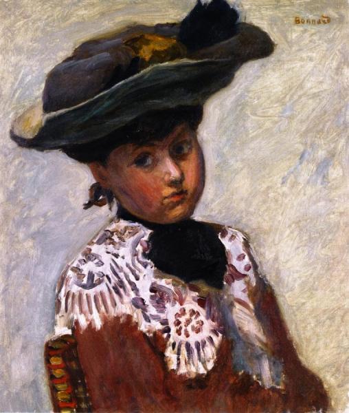 Portrait Of A Young Woman by Pierre Bonnard