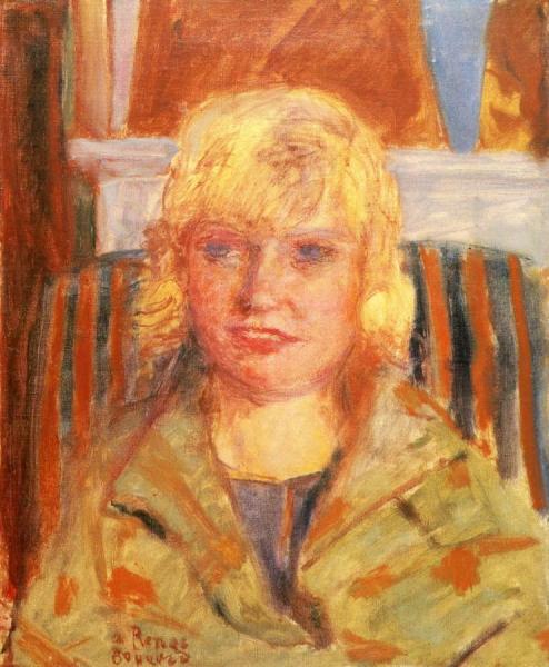 Portrait Of Mademoiselle Renee Monchaty by Pierre Bonnard