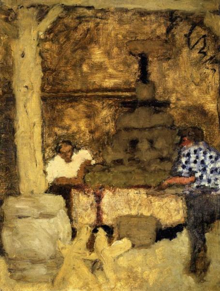 Pressing Room At Grand-lemps by Pierre Bonnard