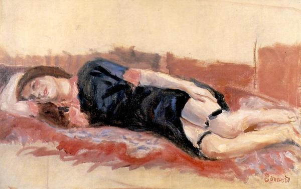 Reclining Woman by Pierre Bonnard