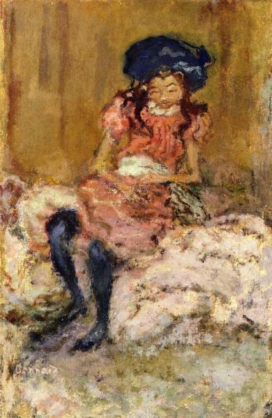 Seated Little Girl by Pierre Bonnard