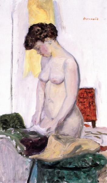 Standing Nude In Profile by Pierre Bonnard