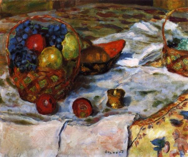 Still Life With Earthenware Dish by Pierre Bonnard