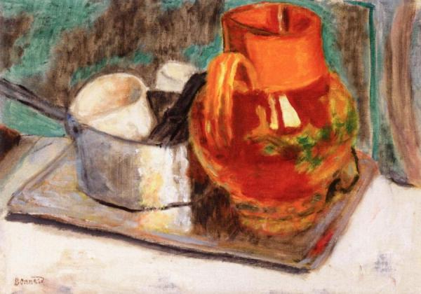 Still Life With Orange Pitcher by Pierre Bonnard