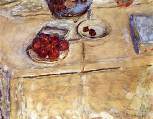 Pierre Bonnard Still Life With Plum Pits