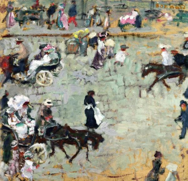 Street Scene In Paris by Pierre Bonnard Oil Painting Reproductions