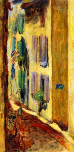 Street With Green Shutters by Pierre Bonnard