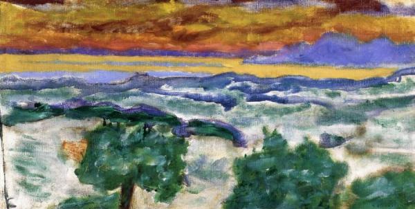 Sunset (study) by Pierre Bonnard