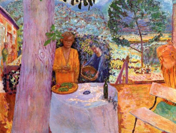 Terrace At Vernon by Pierre Bonnard