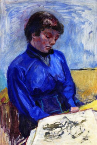 The Blue Blouse by Pierre Bonnard