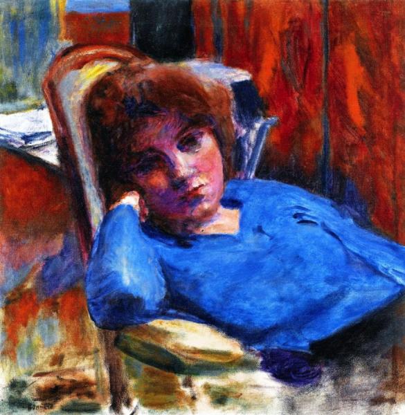 The Blue Bodice by Pierre Bonnard
