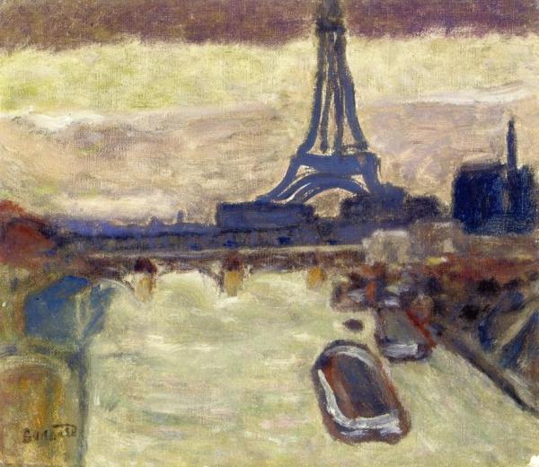 The Eiffel Tower And The Seine by Pierre Bonnard
